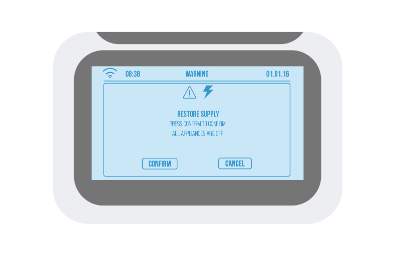 OVO Energy IHD screen Appliances off